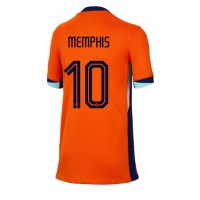 Holandsko Memphis Depay #10 Domáci Ženy futbalový dres ME 2024 Krátky Rukáv